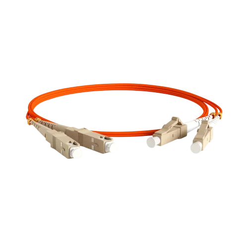 Кабельная сборка Hyperline FC-D2-50-LC/PR-SC/PR-H-2M-LSZH-OR Кабель патч-корд волоконно-оптический Hyperline FC-50-LC-SC-PC-2M duplex,LSZH,2 м