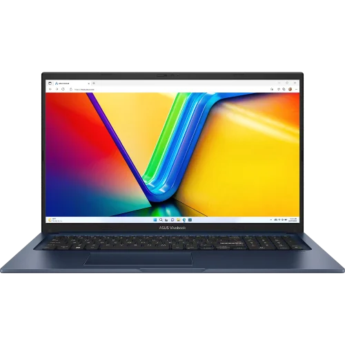 Ноутбук ASUS Vivobook 17 X1704VA-AU984 Intel Core 3 100U/ DDR5 16GB/ 512Gb SSD/ Intel UHD Graphics/ 17.3 FHD (1920x1080) 16:9/ Wi-Fi 6+ BT 5.2/ No OS/ Quiet Blue/ 2.10 kg (90NB13X2-M00MM0)