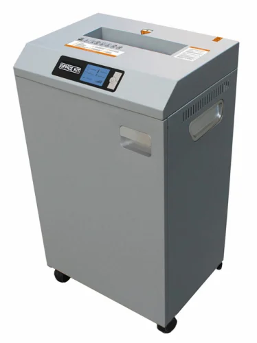 Шредер Office Kit S850 3.9х25 (секр.P-4) фрагменты 28лист. 85лтр. скрепки скобы пл.карты CD (OK3925S850)