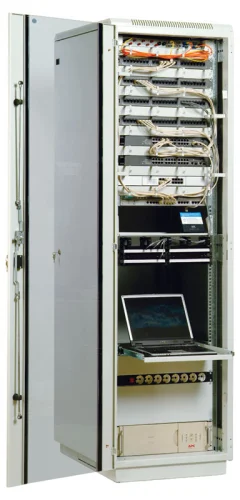 Шкаф телекоммуникационный напольный 42U (600x800) дверь стекло (3 места) (ШТК-М-42.6.8-1ААА) фото 8