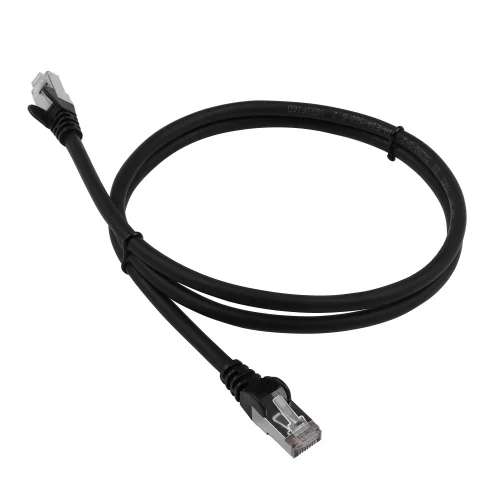 Патч-корд LANMASTER LSZH FTP кат.6, 10 м, черный (LAN-PC45/S6-10-BK)