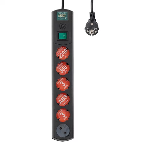 Сетевой фильтр Most LRG 3м (6 розеток) черный (LRG 6-3BK)