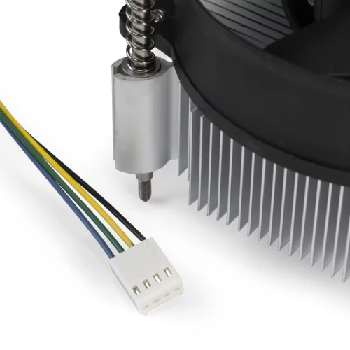 Exegate EX292654RUS Кулер ExeGate ETA-20.V1700 (Al, LGA1700/ 1150/ 1151/ 1155/ 1156/ 1200/ 1366, TDP 90W, Fan 95mm, 2400RPM, Hydro bearing, 3pin, 22db, 340г, с термопастой, на винтах, Color Box) фото 4