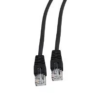 Кабель Cablexpert Патч-корд UTP Cablexpert PP12-0.5M/ BK кат.5e, 0.5м, литой, многожильный (черный) {500} (PP12-0.5M/BK)