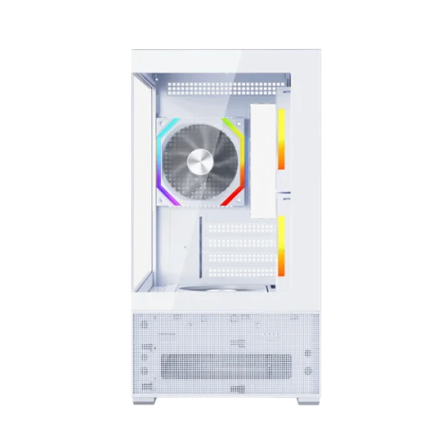 корпус 1STPLAYER CV6 ARGB White / mATX / 3x120mm ARGB & 2x120mm fans / CV6-WH-2FAR-W-2FH7R-W-1FH7-W