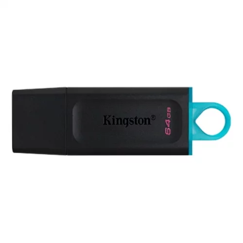 Флеш накопитель Kingston 64GB DataTraveler Exodia USB 3.2 Gen 1 черный/ голубой (DTX/ 64GB) (DTX/64GB)