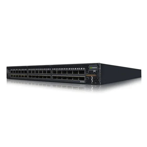 Коммутатор Mellanox Switch-IB 2 based 36-port QSFP28 EDR 1U Managed InfiniBand switch system with a non-blocking switching capacity of 7.2Tb/ s. 2PS, Standard depth, P2C airflow\2х 460W PSU (MTEF-PSF-AC-A)\2x FanModule (MTEF-FANF-A) (MSB7890-ES2F||1)