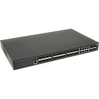 Коммутатор Gigabit Ethernet c 10G портами OSNOVO SW-32G4X-1L Управляемый L3 коммутатор Gigabit Ethernet на 16xGE SFP + 8xGE Combo (RJ45 + SFP) + 4x1G/10G SFP+ Uplink. Порты: 16 x GE SFP (1000Base-X) + 8 x GE Combo Port (RJ45 + SFP) + 4 x 1G/