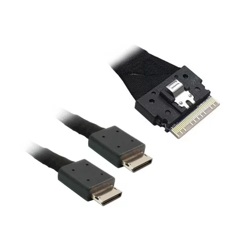 Кабель Luxshare L285SL016-SD-R Slimline SASx8 to 2x OCuLink x4 1M