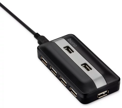 Разветвитель USB 2.0 Buro BU-HUB7-U2.0 7порт. черный фото 3