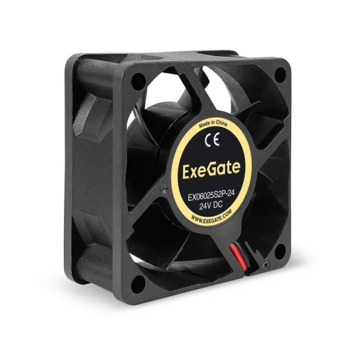 Exegate EX295204RUS Вентилятор 24В DC ExeGate EX06025S2P-24 (60x60x25 мм, Sleeve bearing (подшипник скольжения), 2pin, 5000RPM, 34.5dBA) фото 2