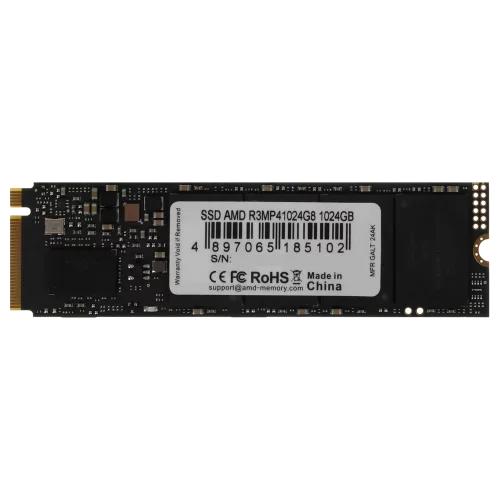 Накопитель SSD AMD PCIe 4.0 x4 1TB R3MP41024G8 Radeon M.2 2280