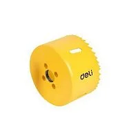 Оснастка Deli Коронка биметаллическая DH-SKK068-E1 диаметр 68мм, макс глубина сверления 38мм, шаг зубьев 4-6мм, 42CrMo+M3