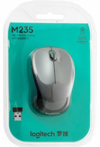 Мышь/ Logitech Wireless Mouse M235 grey (910-002692) фото 5