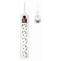 Сетевой фильтр Buro 500SH-5-W 5м (5 розеток) белый (коробка)