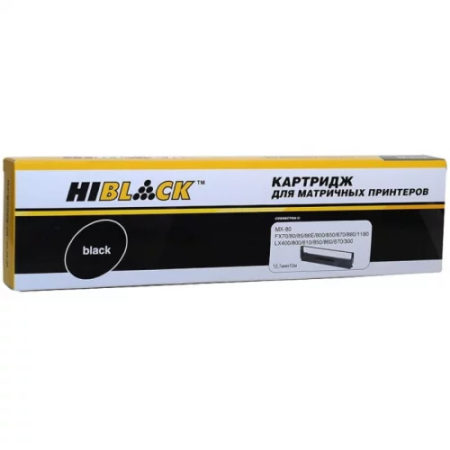 Картридж Hi-Black черный 10 м для Epson LX/ FX-800/ 300/ 400 MX-80 (161010)