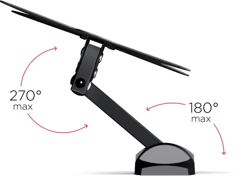Кронштейн для телевизора Holder LCDS-5037 металлик 20-37 макс.30кг настенный поворот и наклон (LCDS-5037 METALLIC) фото 5