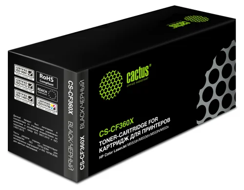 Картридж лазерный Cactus CS-CF360X CF360X черный (12500стр.) для HP CLJ M552dn/M553dn/M553N/M553x фото 3