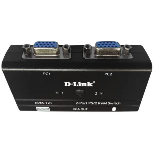 Коммутатор/ KVM-121 2-port KVM Switch, VGA+PS/2 ports (KVM-121/B1A) фото 2