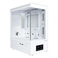 Корпус Ginzzu RX450D mATX жк. дисплей (Белый)