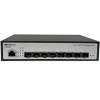 ORIGO Управляемый L2 коммутатор, 8x10GBase-X SFP+, консольный порт RJ-45, комплект для установки в 19" стойку (OS6208F/A1A)