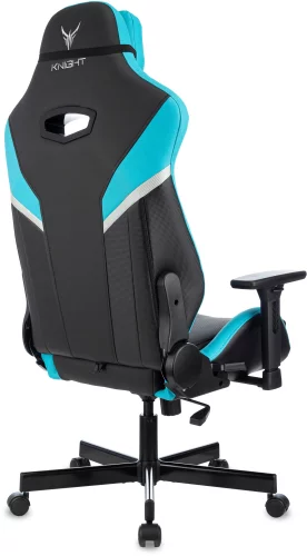 Кресло игровое Knight Thunder 5X черный/ голубой экокожа крестов. металл (KNIGHT THUNDER 5X BL) фото 7