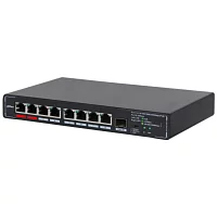 Коммутатор Dahua 9-Port Unmanaged Multi-Gigabit PoE Switch with 8-Port PoE (DH-SMG1009XP)