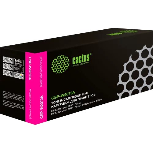 Картридж лазерный Cactus CSP-W2073A пурпурный (700стр.) для HP Color Laser 150a/150nw/178nw MFP/179fnw MFP