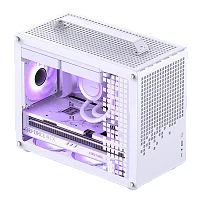 Корпус без блока питания/ Case JONSBO Z20, Mini-Tower, TG, no fan, 1xUSB-A 3.2 + 1xUSB-C 3.2, mATX, mITX White (Z20 WHITE)