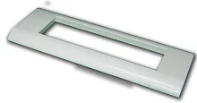 Пластиковая накладка на цоколь, 135x45, белая (LAN-FR45X135-WH)