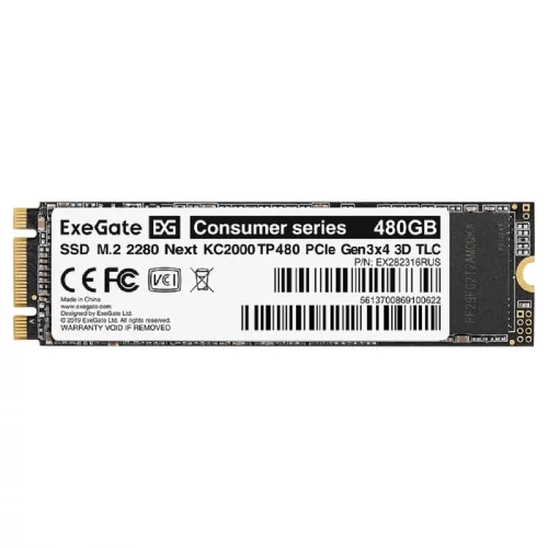 ExeGate SSD M.2 480GB Next Series EX282316RUS фото 2