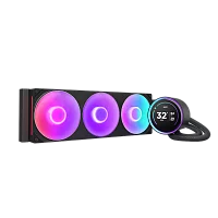 Система жидкостного охлаждения для Компьютер Water Cooling System NZXT Kraken Elite 360 RGB (270W, 360mm, LED temp., Black, RGB/ Fans: 1xF360 RGB Core Fan, 75.12CFM, 30dBA, 2400RPM/ Pump height 65mm, 2800RP (RL-KR36E-B2)