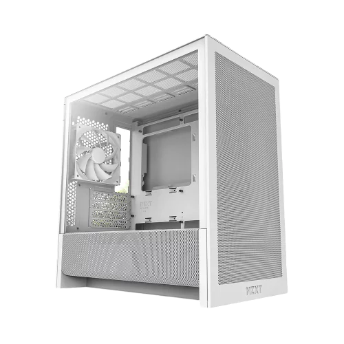 Корпус без блока питания/ Case NZXT H3 Flow (2025), Midi-Tower, TG, 1x120mm, 1xUSB-A 3.2 + 1xUSB-C 3.2, mATX, mITX White (CC-H31FW-01)
