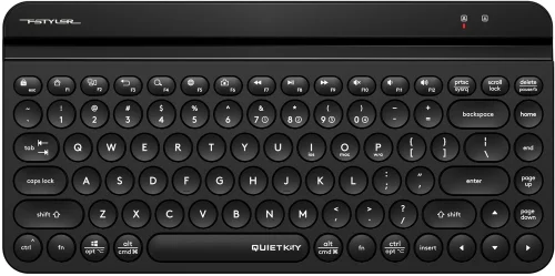 Клавиатура A4Tech Fstyler FBK30 черный USB беспроводная BT/ Radio slim Multimedia (FBK30 BLACK)