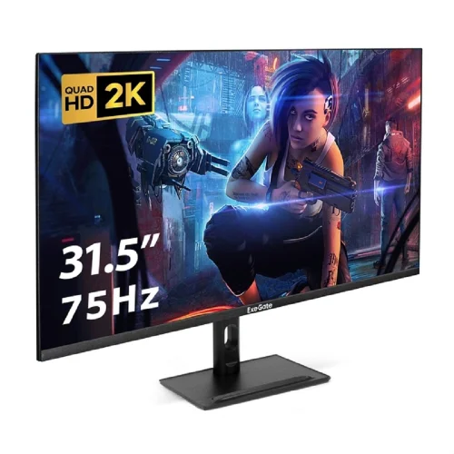 LCD ExeGate 31.5 ES3207A SmartView {IPS 2560x1440@75hz 1ms 16:9 300cd 1000:1 178/178 HDMI DisplayPort USB speakers HAS VESA} [EX299474RUS]