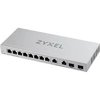 Коммутатор/ Zyxel XGS1210-12 Multi-Gigabit Smart L2 Switch, 8xGE, 2x1/2.5GE, 2xSFP+, Desktop, Silent (XGS1210-12-ZZ0102F)