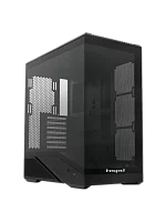 Корпус без блока питания/ Case HSPD F711, Panoramic Full Tower, Black, TG, 0.7 SPCC, no fans ATX, mATX, mITX 190/ 420/ 280mm 2x2.5", 2x3.5", 7xPCI 1xUSB-A 3.0, 1xUSB-C 445x235x475mm (F711-TGBK)