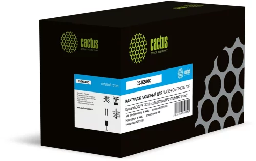 Картридж лазерный Cactus CS-TK5490С голубой (2400стр.) для Kyocera ECOSYS PA2101cx/PA2101cwx/MA2101cfx/MA2101cwfx с чипом