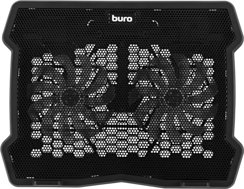 Подставка для ноутбука Buro BU-LCP150-B213 15335x265x22мм 74.35дБ 1xUSB 2x 140ммFAN 480г металлическая сетка/ пластик черный