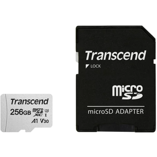 Карта памяти/ 256GB microSD w/ adapter UHS-I U3 A1 (TS256GUSD300S-A)
