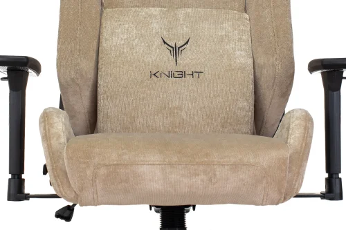 Кресло игровое Knight N1 Fabric бежевый Light-21 с подголов. крестов. металл (KNIGHT N1 BEIGE) фото 2