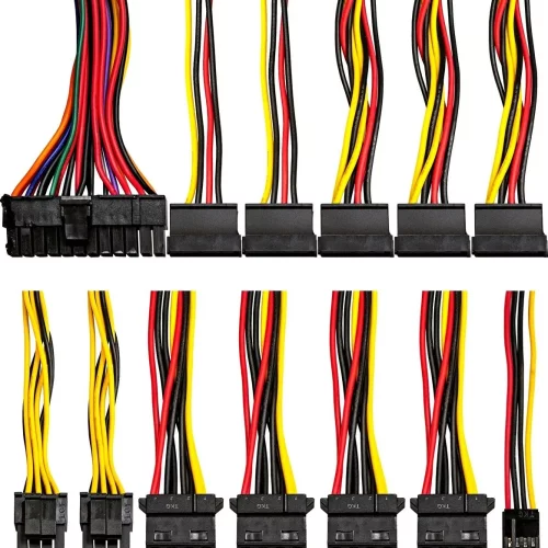 Exegate EX237311RUS Серверный БП 500W Exegate APFC,унив. для 1U, 4cm fan, 20+4pin/ 2x(4+4)pin , 5xSATA, 4xIDE фото 3