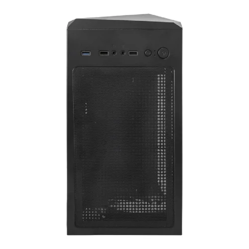 Exegate EX292858RUS Корпус Miditower ExeGate EVO-8225 (ATX, без БП, 2*USB+1*USB3.0, черный, 2 вент. с RGB подсветкой и полоса на передней панели, боковая панель - закаленное стекло) фото 3