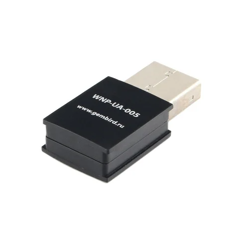 Gembird Сетевой адаптер WiFi 300 Мбит, мини, USB, 802.11b/g/n, RTL8192EU (WNP-UA-005) фото 2