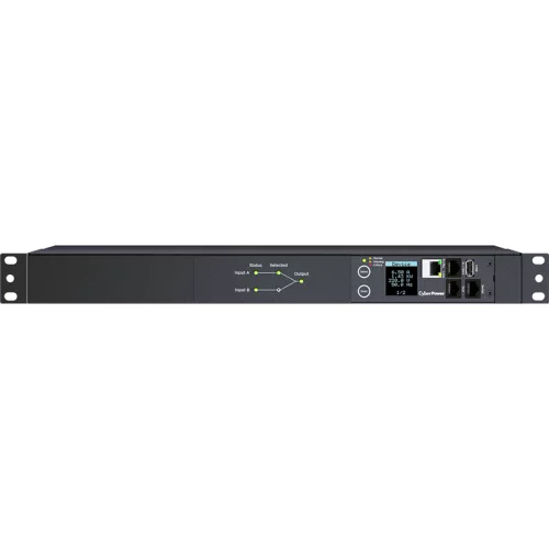 Блок распределения питания/ ATS CyberPower 1U type, 16Amp, plug IEC 320 C20, (8) IEC 320 C13 (2) IEC 320 C19 (PDU44005)