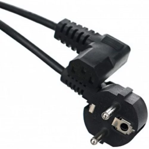 Telecom Кабель компьютер - розетка угловой 220V (Европейский стандарт) [6926123464021] (TP021DA-3-BK)