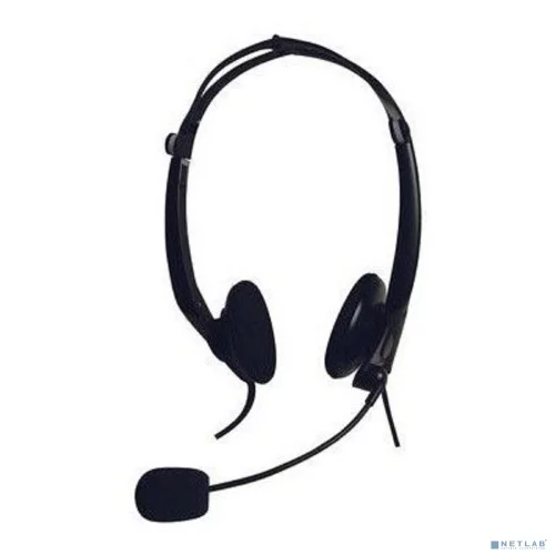 A4Tech HS-10 черный+белый 2м накладные оголовье (HS-10DOUBLEEEE)