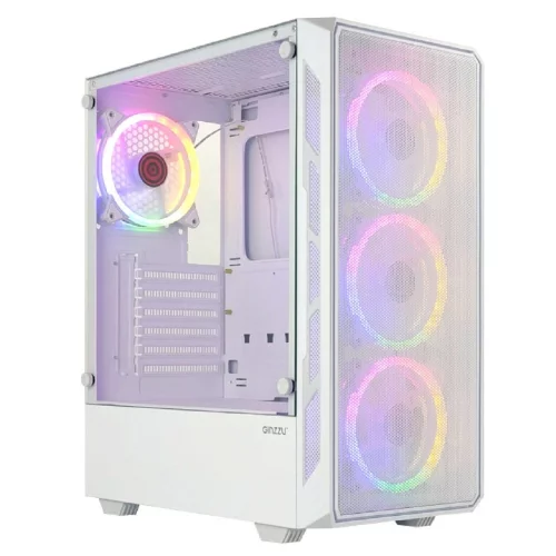 Ginzzu RX330 ATX FAN 12CM FRGB*4 Белый