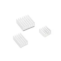 Набор радиаторов ACD RA536 White 3 in 1 Heat Sink Set Aluminum (15x10x5мм, 14x14x6мм и 8.8x8.8x5мм) for Raspberry Pi 4B комплект из 3шт