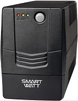 Источник бесперебойного питания SMARTWATT ИБП линейно-интерактивный, 650/ 360 ВА/ Вт, напольный, LED индикация, розетки Shuko - 2 шт., встр. АКБ 1*7 Ач (3703020390007) (UPS UNI 650E)
